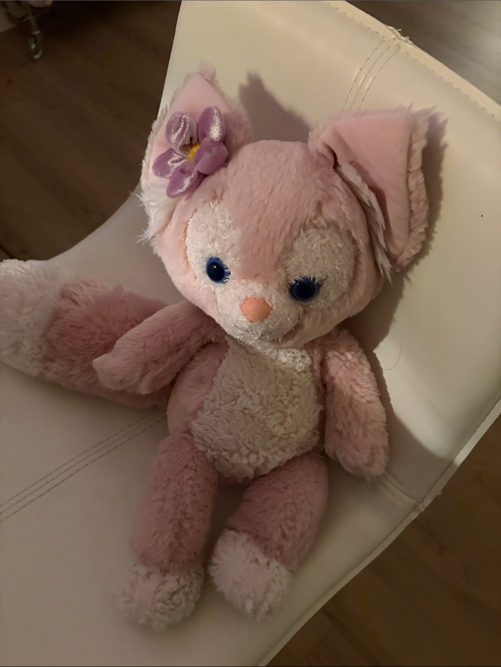 Plush Pink Bunny Stuffed Animal Toy - Soft Cuddly Companion